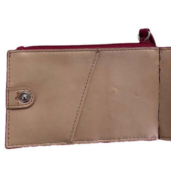 LODIS - Raspberry Embossed Card Holder/Coin Purse - Picture 7 of 9